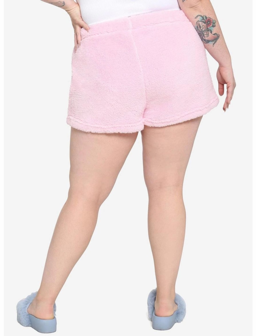 Bottoms * | Hunivers Care Bears Tenderheart Bear Fuzzy Lounge Shorts Plus Size