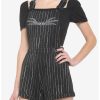 Bottoms * | Hunivers The Nightmare Before Christmas Jack Pinstripe Shortalls