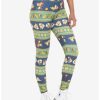 Bottoms * | Hunivers Disney Chip 'N Dale Fair Isle Leggings