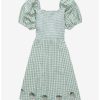 Dresses * | Hunivers Her Universe Star Wars The Mandalorian Grogu Gingham Smock Dress