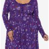 Dresses * | Hunivers Her Universe Disney Hocus Pocus Icon Lace-Up Dress Plus Size