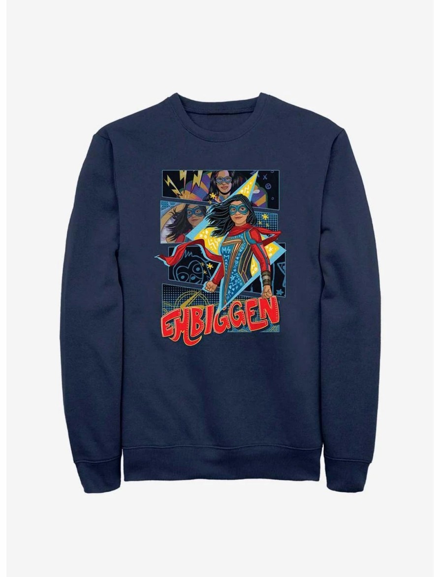 Sweaters And Cardigans * | Null Marvel Ms. Marvel Embiggen Sweatshirt