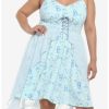 Dresses * | Hunivers Corpse Bride Emily Flowy Lace-Up Cami Dress Plus Size