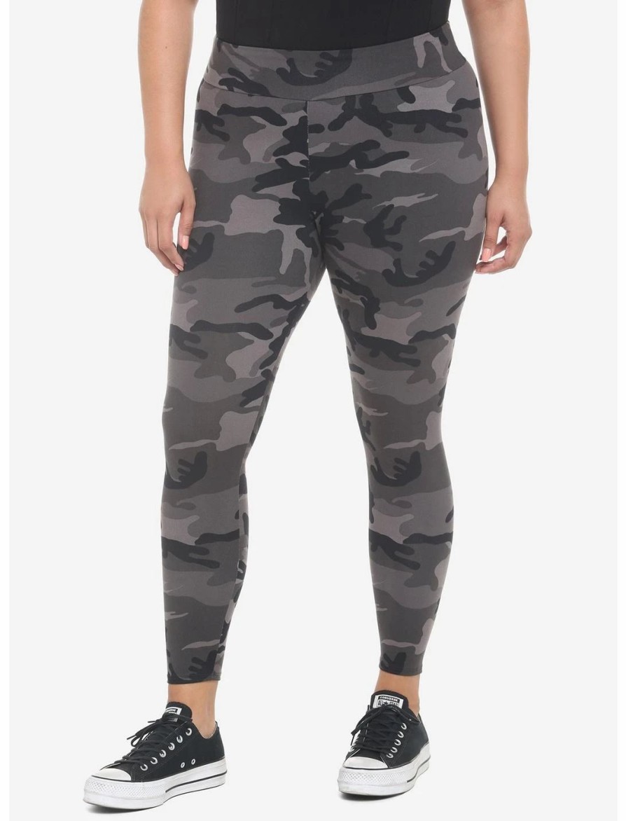 Bottoms * | Hunivers Her Universe Dark Camouflage Leggings Plus Size