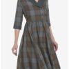 Dresses * | Hunivers Her Universe Outlander Tartan Plaid Swing Dress