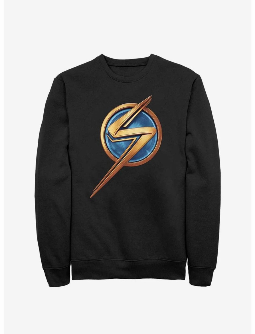 Sweaters And Cardigans * | Null Marvel Ms. Marvel Logo Icon Sweatshirt