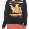 Hoodies And Sweatshirts * | Hunivers Her Universe Disney Halloween Winnie The Pooh & Friends Collared Sweatshirt