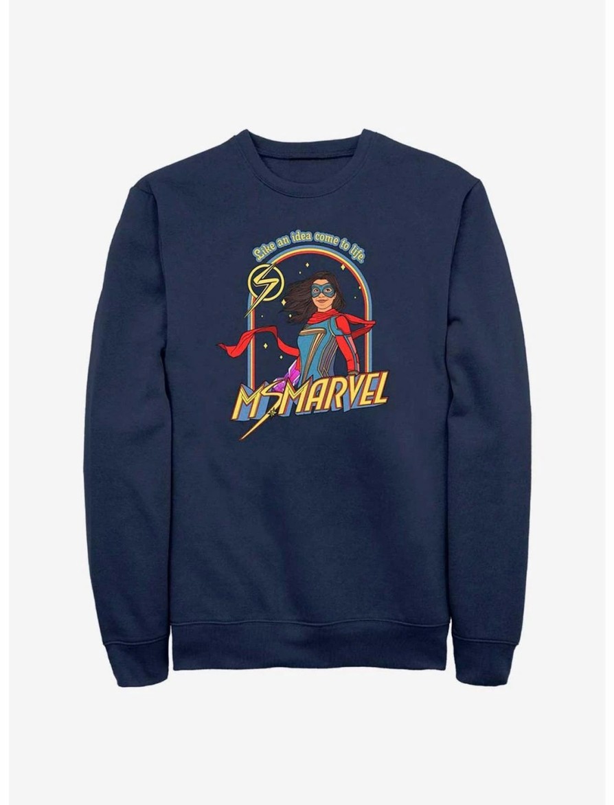 Sweaters And Cardigans * | Null Marvel Ms. Marvel Retro Msmarvel Sweatshirt