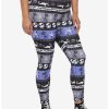 Bottoms * | Hunivers The Nightmare Before Christmas Fair Isle Leggings Plus Size