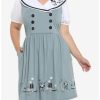 Dresses * | Hunivers Disney Steamboat Willie Sailor Dress Plus Size