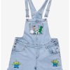 Bottoms * | Hunivers Her Universe Disney Pixar Toy Story Characters Denim Shortalls Plus Size