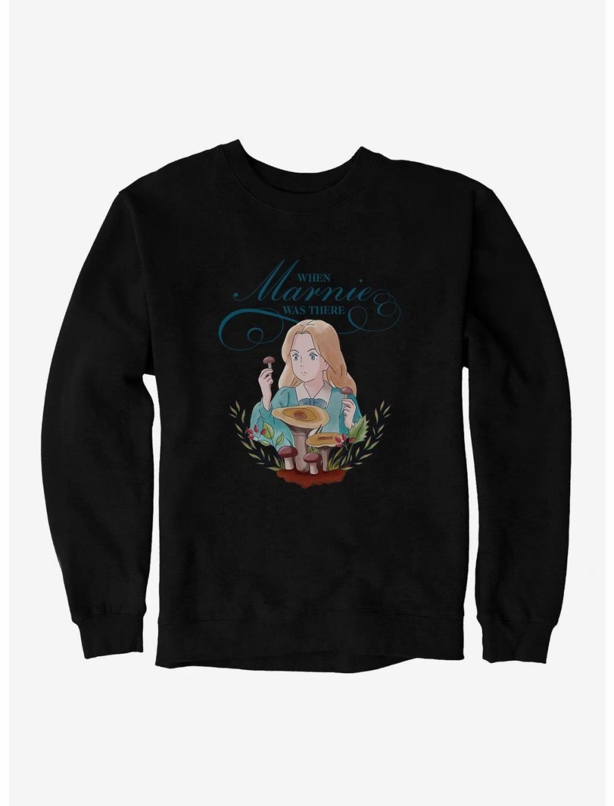 Sweaters And Cardigans * | Null Studio Ghibli When Marnie Was There Mushrooms Sweatshirt