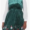 Dresses * | Hunivers Her Universe Disney Holiday Velvet Long-Sleeve Dress Plus Size