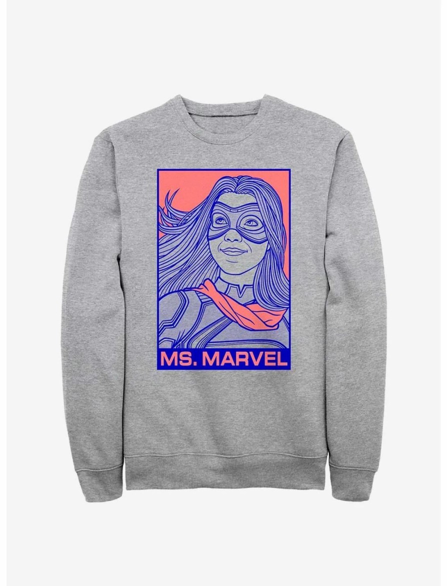 Sweaters And Cardigans * | Null Marvel Ms. Marvel Pop Ms Marvel Sweatshirt