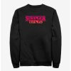 Sweaters And Cardigans * | Null Stranger Things Grunge Logo Sweatshirt