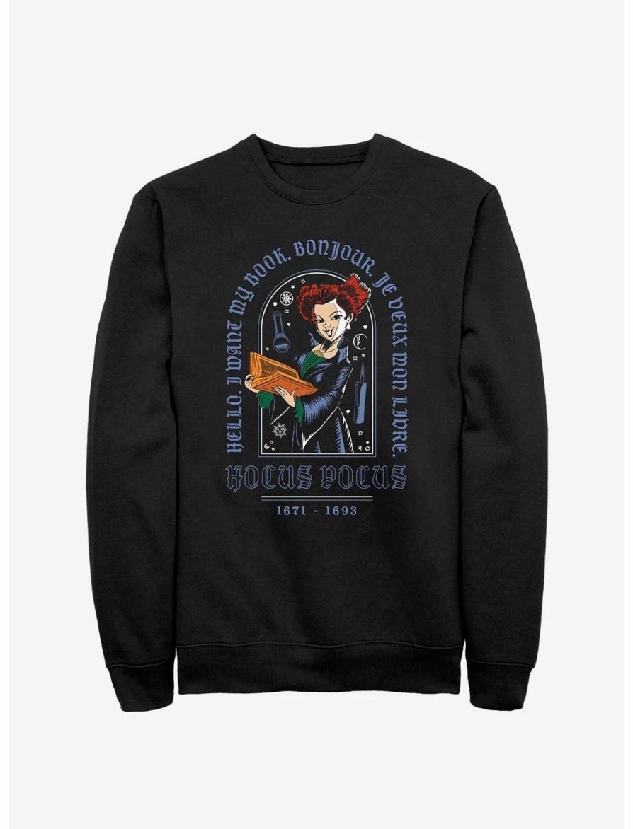 Sweaters And Cardigans * | Null Disney Hocus Pocus Winnie Cartoon Sweatshirt