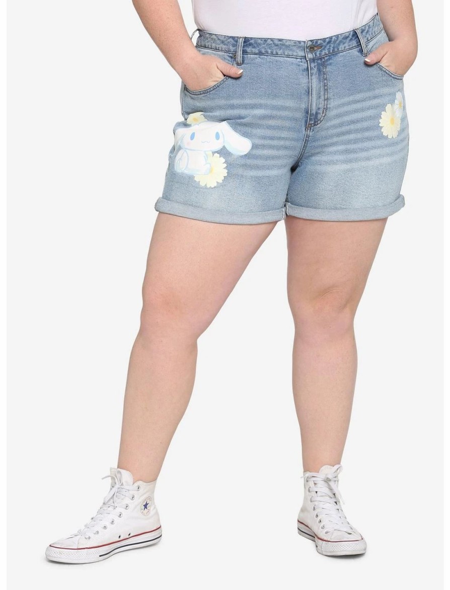 Bottoms * | Hunivers Cinnamoroll Flowers Mom Shorts Plus Size