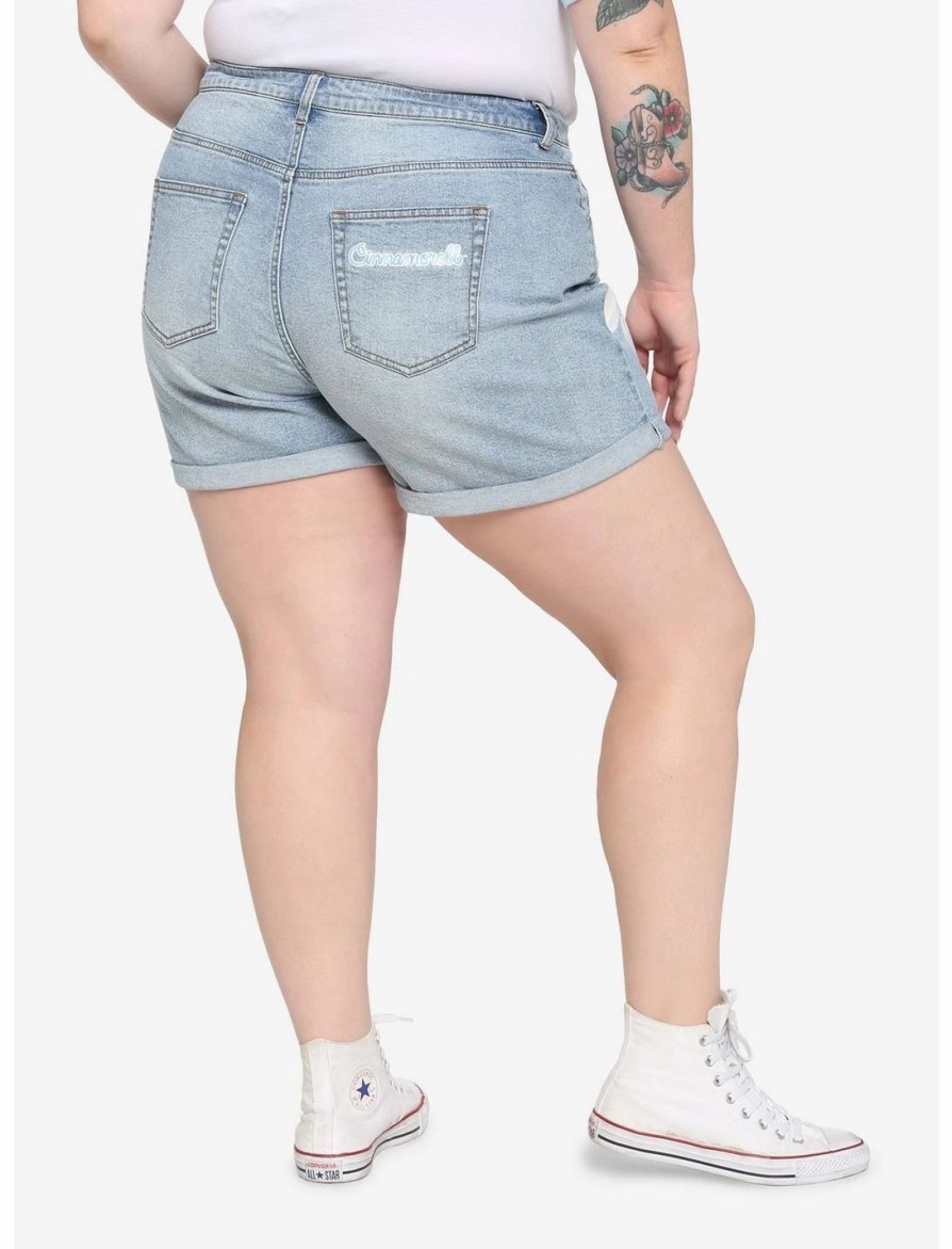 Bottoms * | Hunivers Cinnamoroll Flowers Mom Shorts Plus Size