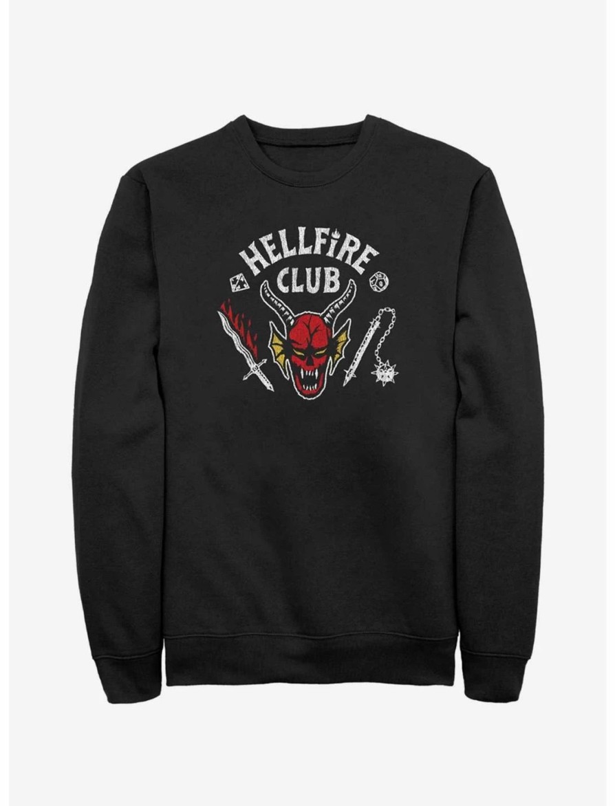 Sweaters And Cardigans * | Null Stranger Things Hellfire Club Sweatshirt