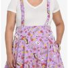 Bottoms * | Hunivers Disney Beauty And The Beast Roses Suspender Skirt Plus Size