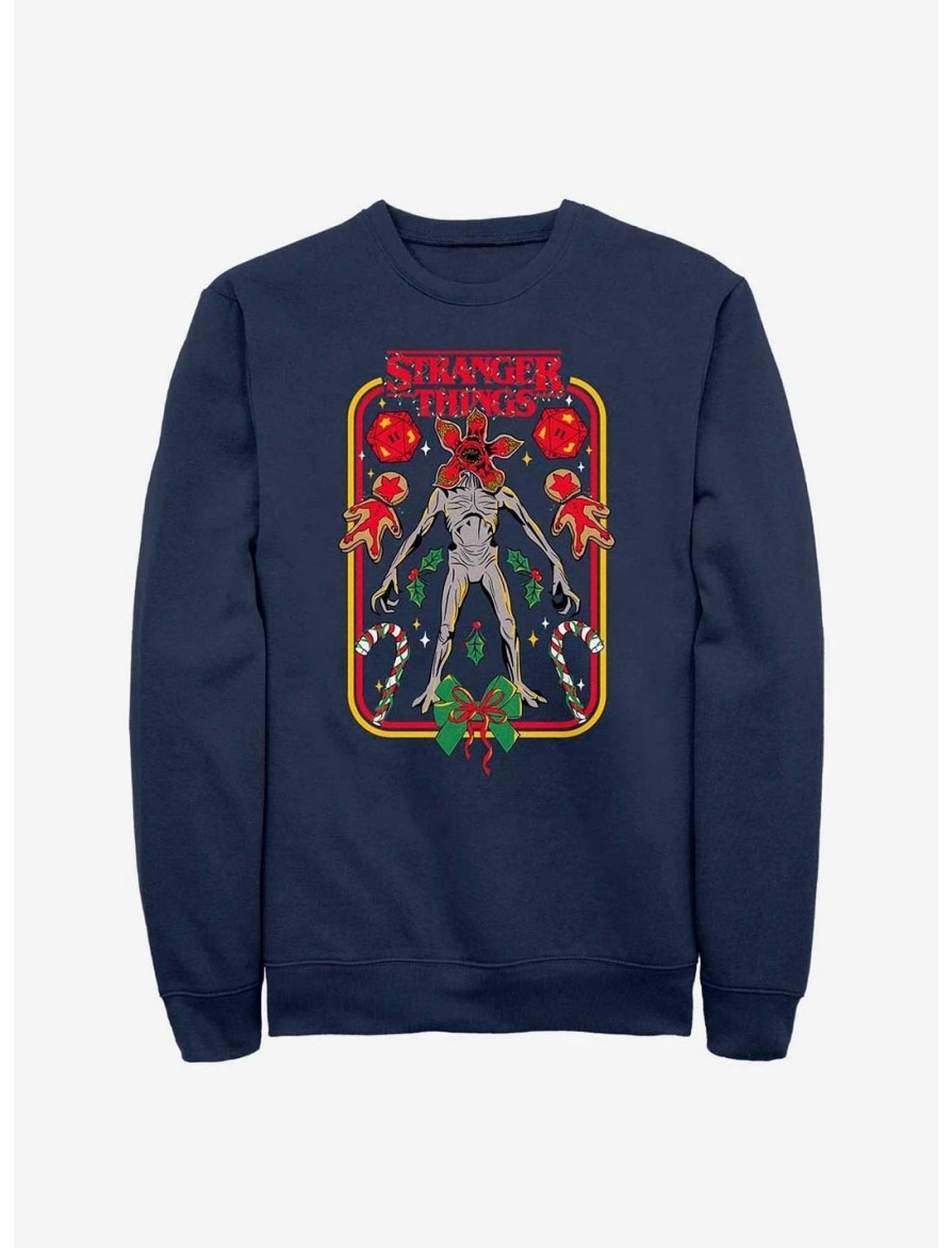 Sweaters And Cardigans * | Null Stranger Things Demogorgon Holiday Sweatshirt