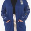 Sweaters And Cardigans * | Hunivers Her Universe Doctor Who Icon Embroidered Open Cardigan Plus Size