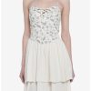 Dresses * | Null Cottagecore Ivory Strappy Tiered Dress