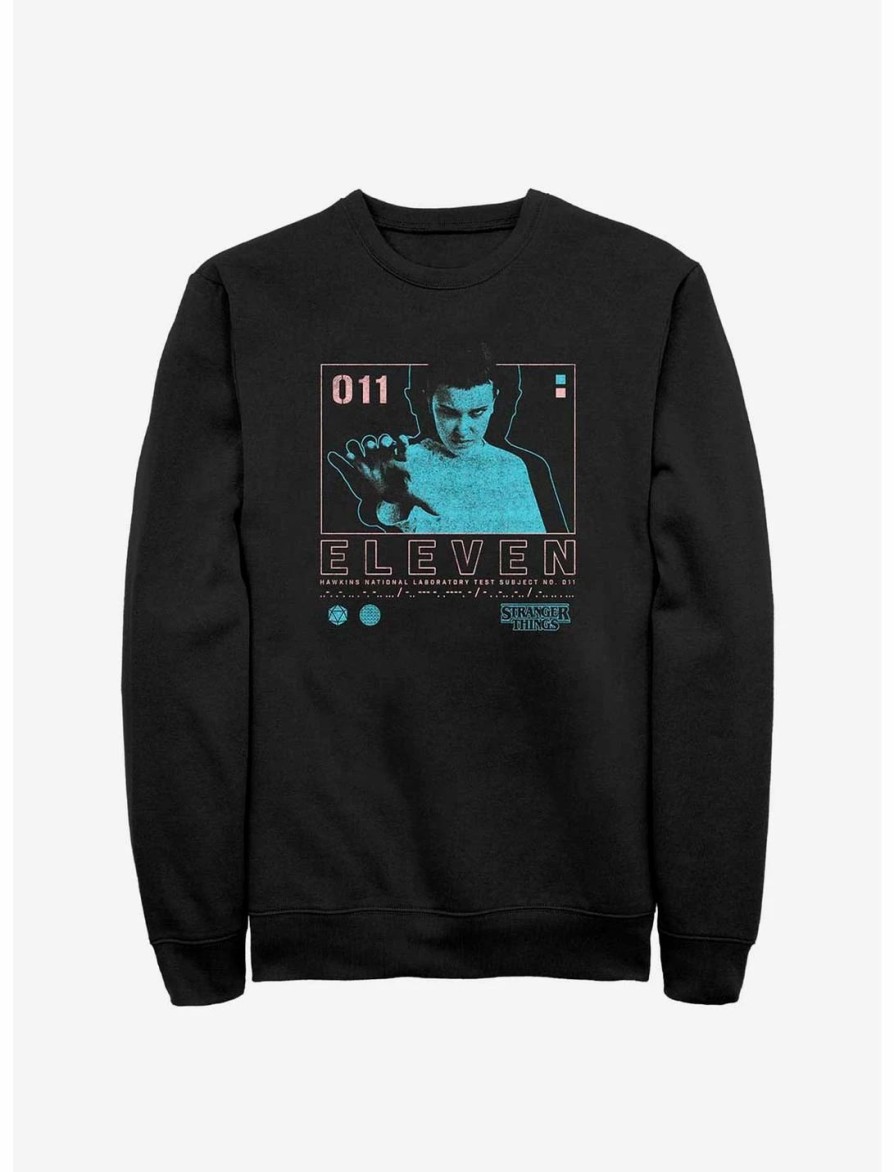 Sweaters And Cardigans * | Null Stranger Things Eleven Infographic Sweatshirt