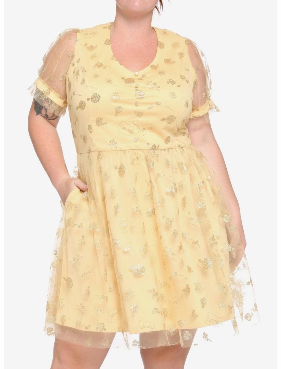 Dresses * | Hunivers Disney Beauty & The Beast Belle Dress Plus Size