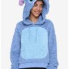 Hoodies And Sweatshirts * | Hunivers Disney Lilo & Stitch Sherpa Hoodie