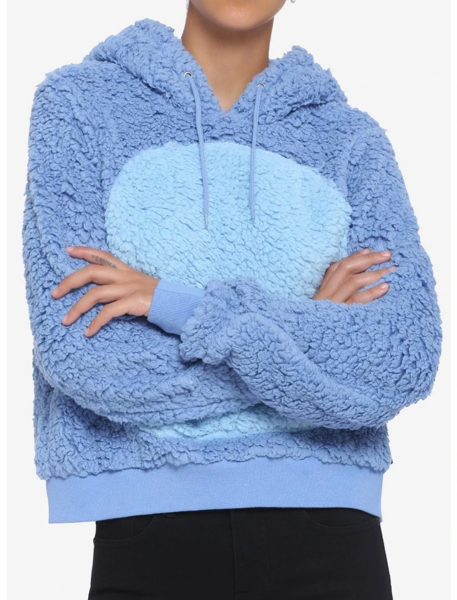 Hoodies And Sweatshirts * | Hunivers Disney Lilo & Stitch Sherpa Hoodie