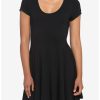 Dresses * | Hunivers Black Skater Dress