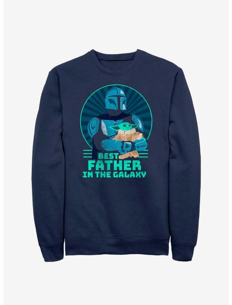 Sweaters And Cardigans * | Null Star Wars The Mandalorian Best Father Sweatshirt