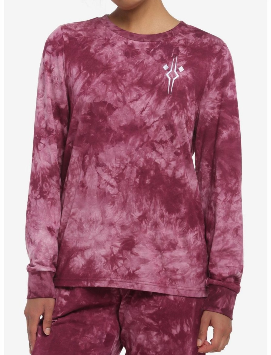 Sweaters And Cardigans * | Hunivers Her Universe Star Wars Ahsoka Tie-Dye Long-Sleeve T-Shirt