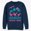 Sweaters And Cardigans * | Null Jurassic World Jurassic Island Sweatshirt