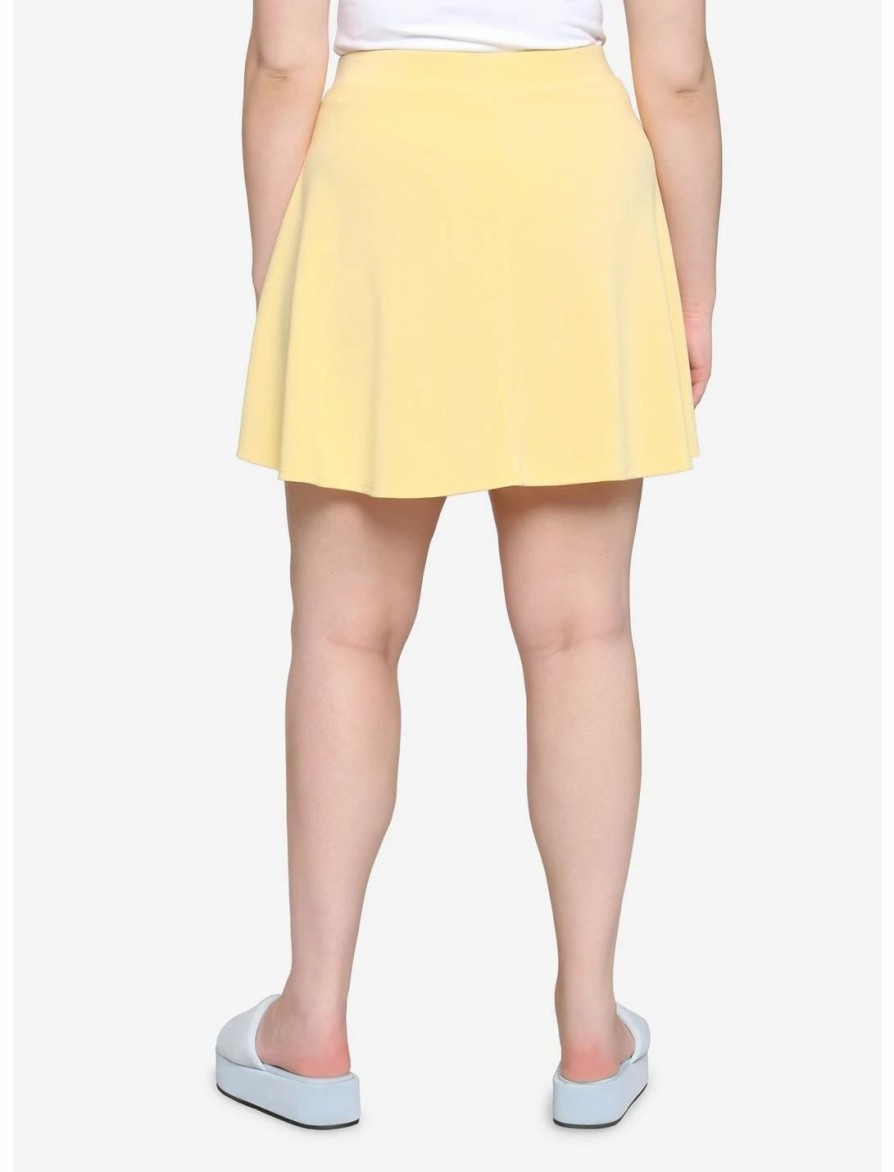 Bottoms * | Hunivers Light Yellow Skirt Plus Size