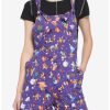 Bottoms * | Hunivers Her Universe Walt Disney World 50Th Anniversary Attractions Linen Shortalls