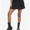 Dresses * | Null Black Ruffles Tiered Mini Skirt