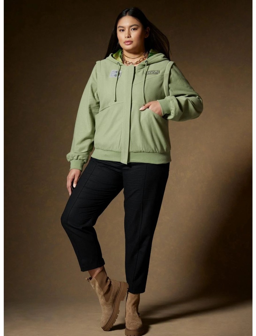 Hoodies And Sweatshirts * | Hunivers Her Universe Star Wars Leia Endor Jacket Plus Size