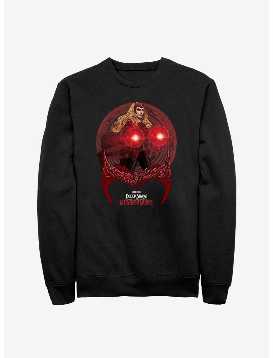 Sweaters And Cardigans * | Null Marvel Doctor Strange In The Multiverse Of Madness Scarlet Witch Hero Sweatshirt