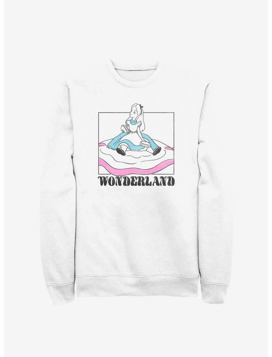 Sweaters And Cardigans * | Null Disney Alice In Wonderland Soft Pop Wonderland Sweatshirt