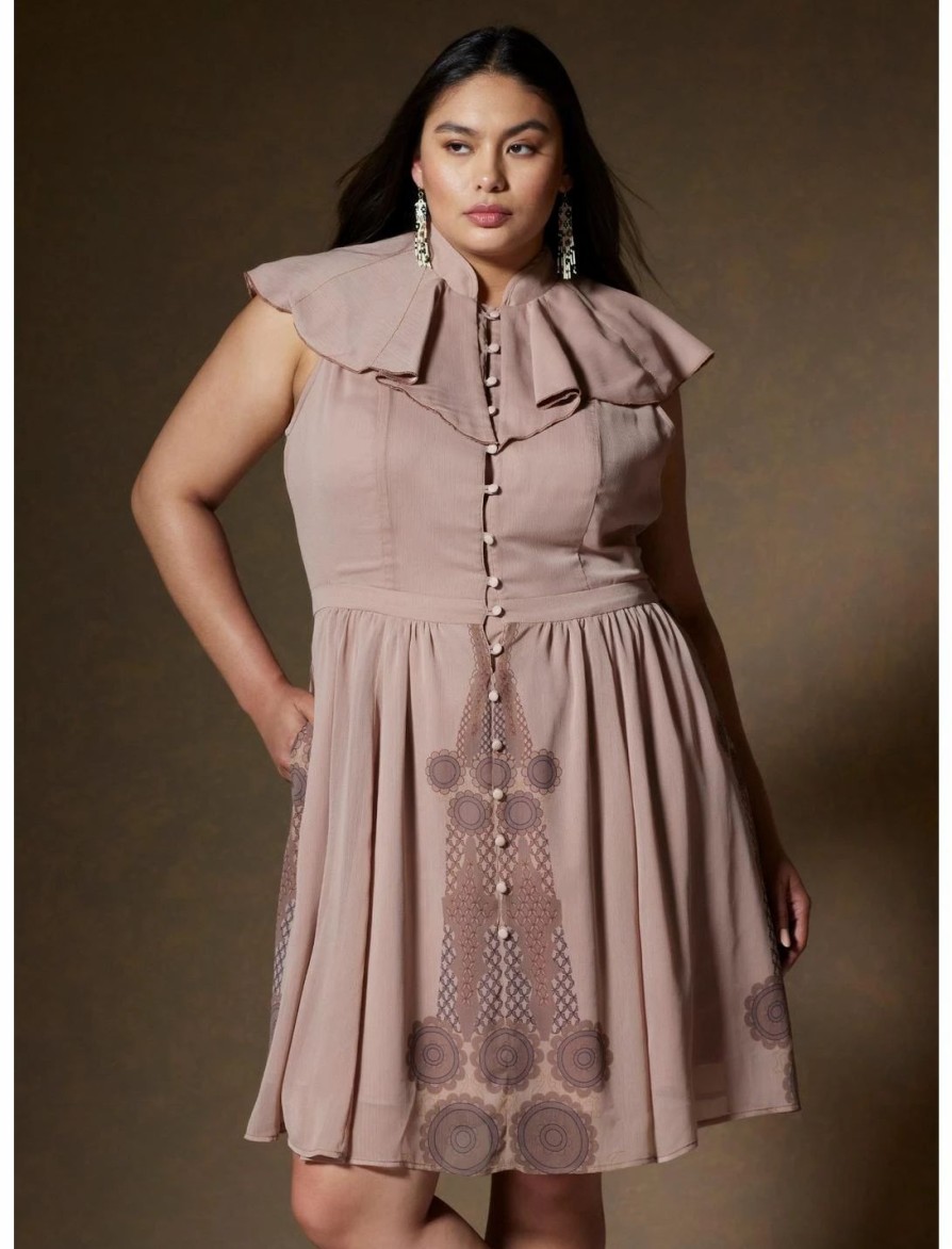 Dresses * | Hunivers Her Universe Star Wars Leia Cloud City Dress Plus Size