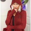 Sweaters And Cardigans * | Hunivers Her Universe Marvel Wandavision Scarlet Witch Hooded Cardigan