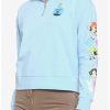 Sweaters And Cardigans * | Hunivers The Powerpuff Girls Half-Zipper Sweatshirt