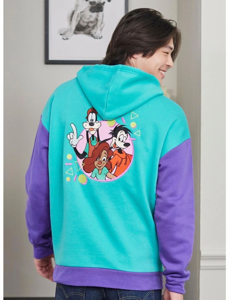 Sweaters And Cardigans * | Ourunvrs Our Universe Disney A Goofy Movie Colorblock Hoodie