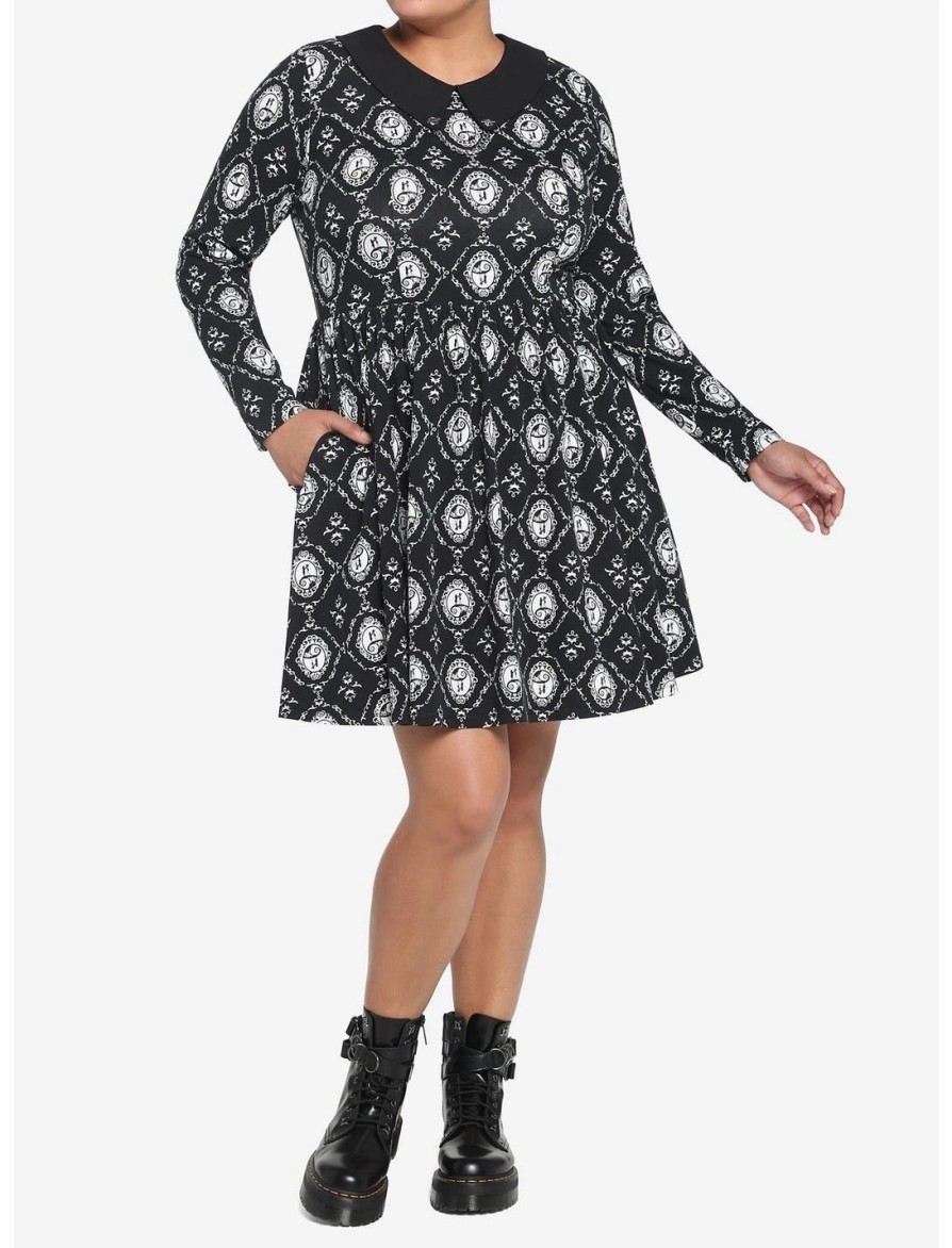 Dresses * | Hunivers The Nightmare Before Christmas Jack & Sally Cameo Dress Plus Size