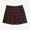 Dresses * | Hunivers The Umbrella Academy Plaid Pleated Skirt Plus Size