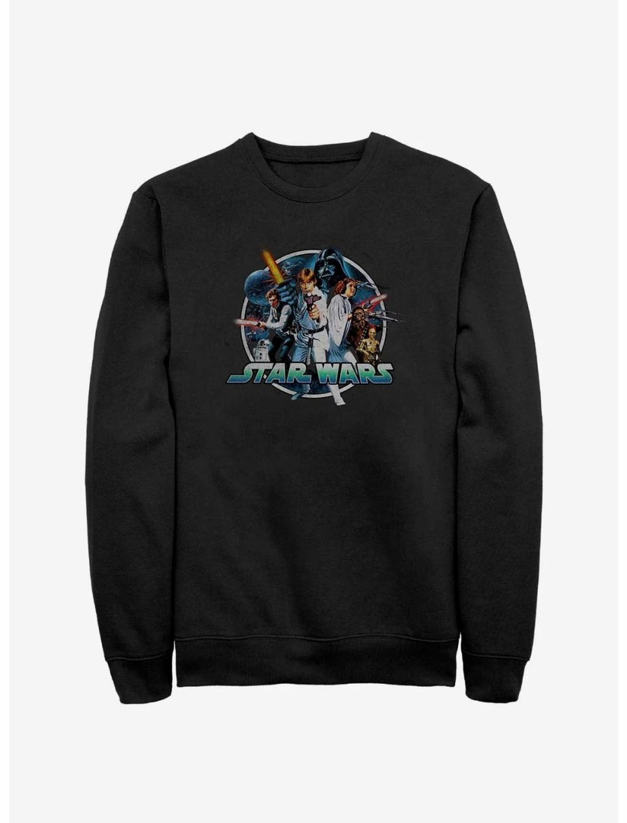 Sweaters And Cardigans * | Null Star Wars A New Hope Classic Group Sweatshirt