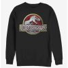 Sweaters And Cardigans * | Null Jurassic Park Chrome Logo Sweatshirt