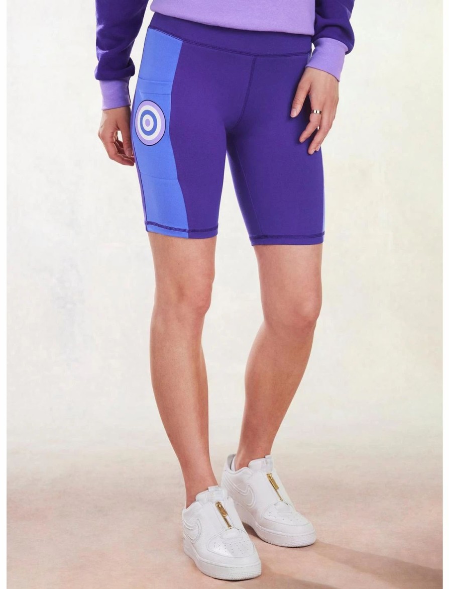 Bottoms * | Hunivers Her Universe Marvel Hawkeye Kate Bishop Bike Shorts